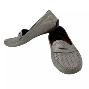 Robert Zur Women's Petra Loafers In True Silver Size 9.5 AA